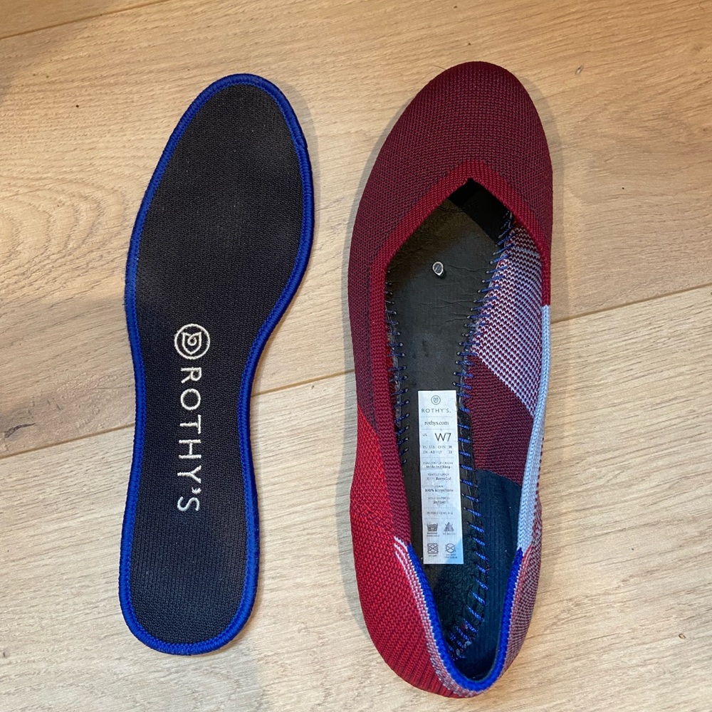 Rothy’s Berry Colorblock Round Toe Flat - image 6
